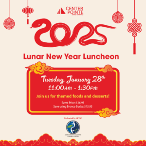 New Year Luncheon Ad. Tuesday January 28th.