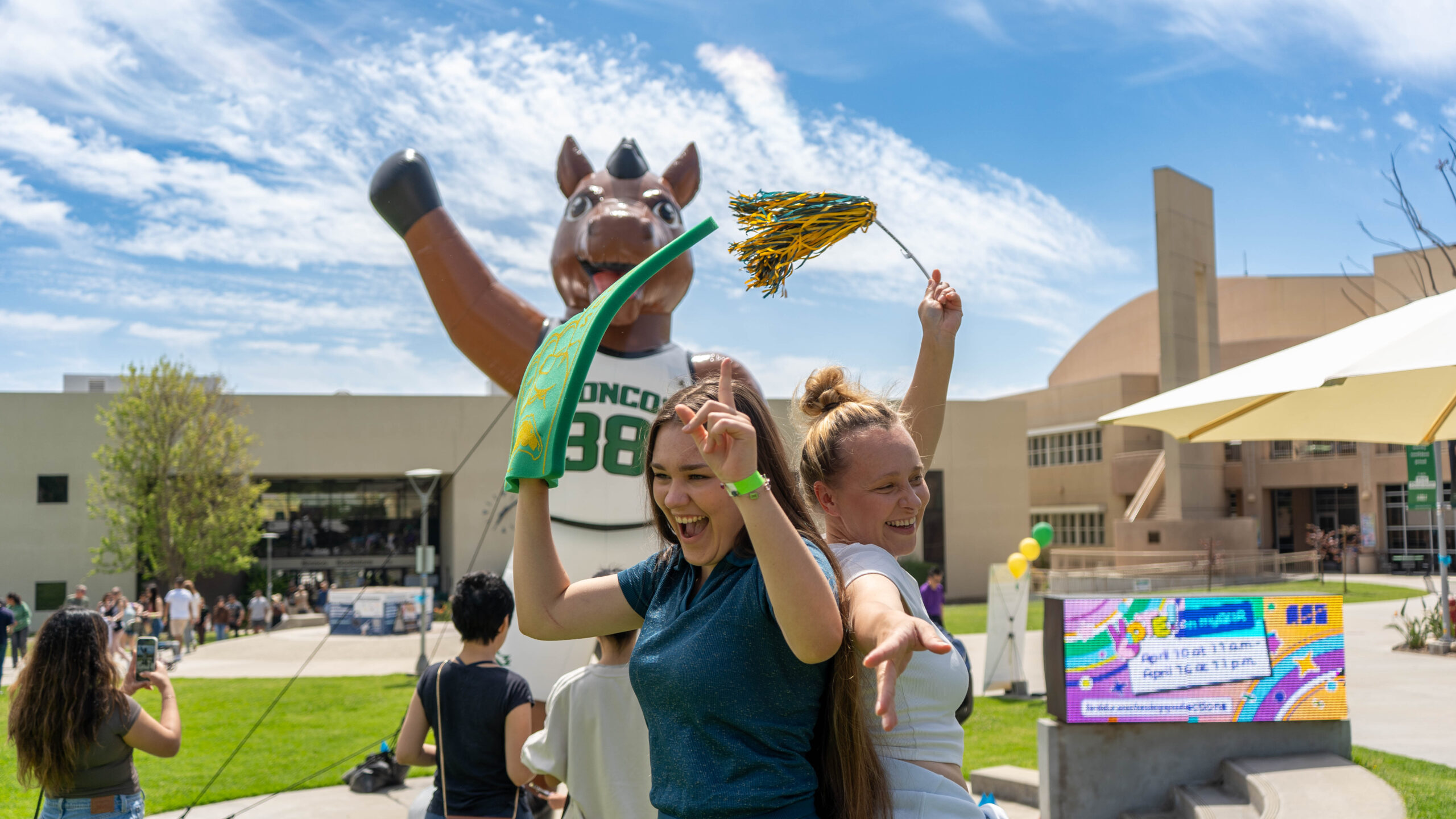 Students Celebrating at Cal Poly Pomona